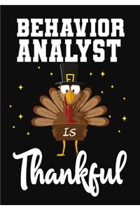 Behavior Analyst Is Thankful