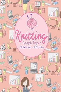 Knitting Graph Paper Notebook - 4