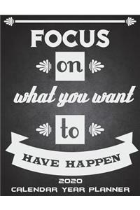 Focus On What You Want To Have Happen