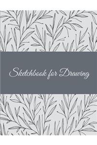 Sketchbook for Drawing: Simple Black & White, 8.5