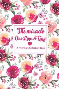 The Miracle One Line a Day: A Five-Years Reflection Book