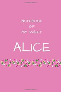 Notebook of my sweet Alice