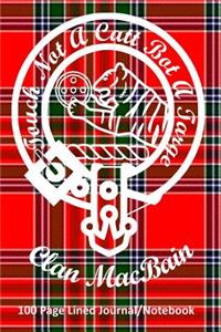 Clan Macbain 100 Page Lined Journal/Notebook