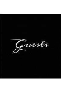 Guests Black Hardcover Guest Book Blank No Lines 64 Pages Keepsake Memory Book Sign In Registry for Visitors Comments Wedding Birthday Anniversary Christening Engagement Party Holiday