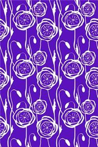 Journal Notebook Scribbly Flowers Pattern 6