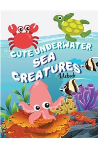 Notebook ( Cute Underwater Sea Creatures Cover )