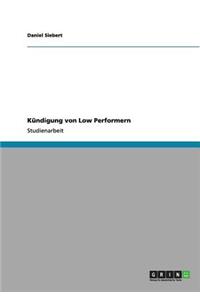 Kündigung von Low Performern