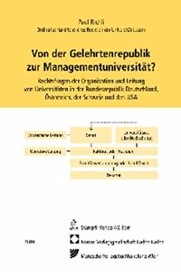 Von Der Gelehrtenrepublik Zur Managementuniversitat?