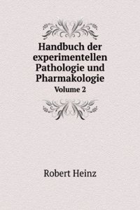 Handbuch der experimentellen Pathologie und Pharmakologie