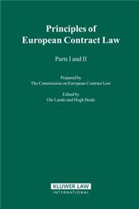 Principles Of European Contract Law, Parts I And II