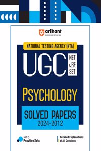 Arihant NTA UGC NET/JRF/SET Psychology Solved Papers (2024-2012) | Detailed Explanations of All Questions with 5 Practice Sets