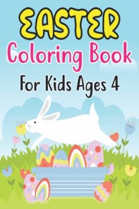 Easter Coloring Book For Kids Ages 4