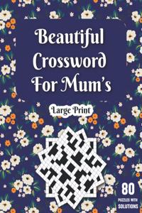 Beautiful Crossword For Mum's
