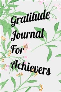 Gratitude Journal For Achievers
