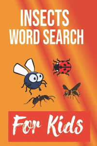 Insects Word Search for Kids