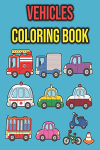 Vehicles Coloring Book