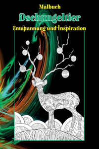 Dschungeltier - Malbuch - Entspannung und Inspiration