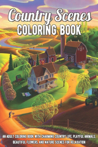 Country Scenes Coloring Book