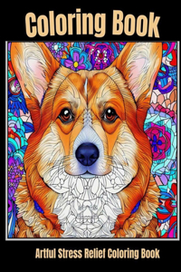 Artful stress relief coloring book