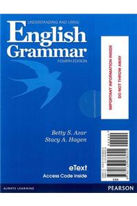 Understanding and Using English Grammar Etext with Audio; Without Answer Key (Access Card)