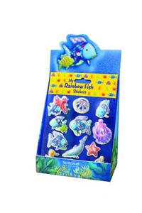 My Rainbow Fish Glitter Stickers Filled Display
