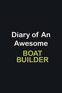 Diary of an awesome Boat Builder