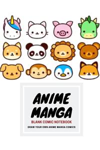 Anime Manga Blank Comic Notebook
