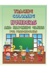 Tracing Coloring Numbers and Matching Games for Preschoolers