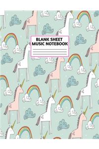 Blank Sheet Music Notebook