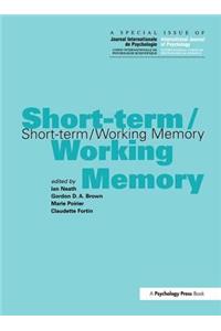 Short-term/Working Memory
