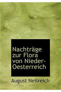Nachtr GE Zur Flora Von Nieder-Oesterreich