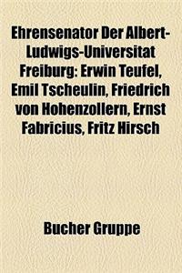 Ehrensenator Der Albert-Ludwigs-Universitat Freiburg
