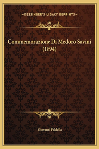 Commemorazione Di Medoro Savini (1894)
