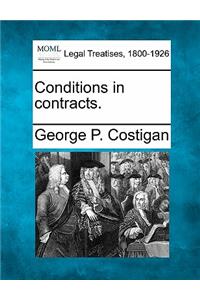Conditions in Contracts.