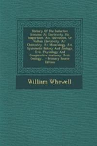 History of the Inductive Sciences