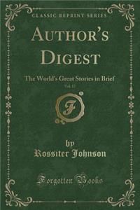Author's Digest, Vol. 17