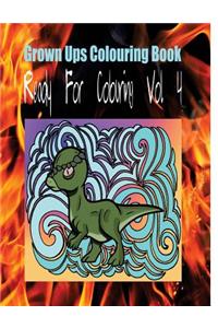 Grown Ups Colouring Book Ready for Colouring Vol. 4 Mandalas