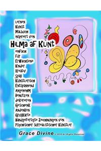 lernen Kunst Malbuch inspiriert von Hilma af Klint einfach für Erwachsene Kinder kreativ Spaß Künstlerisch Entspannend Angenehm Benutzen dekorieren Geschenk Andenken Grußkarte Handgefertigte Zeichnungen