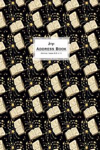 Large Address Book - Office/Desk 8.5 X 11: Books on Black