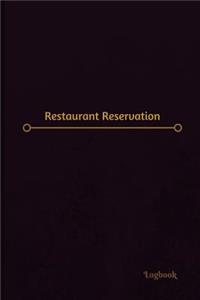 Restaurant Reservation Log (Logbook, Journal - 120 pages, 6 x 9 inches)