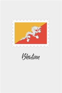 Bhutan flag minimalist notebook
