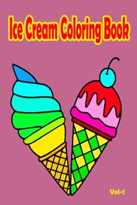 Ice Cream Coloring Book