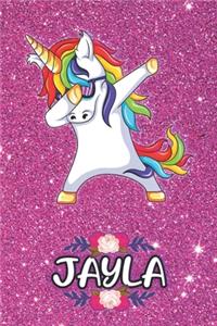 Jayla - Dabbing Unicorn Notebook