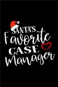 Santa's Favorite Case Manager Pajamas Christmas Xmas