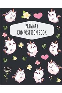 Kawaii Unicorn Primary Composition Book