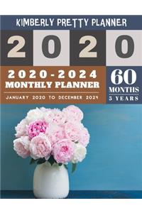 2020-2024 monthly planner