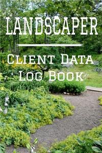 Landscaper Client Data Log Book