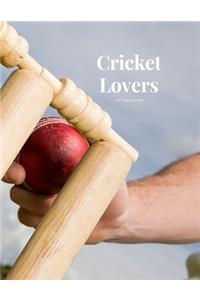 Cricket Lovers 100 page Journal: Large notebook journal with 3 yearly calendar pages for 2019, 2020 and 2021 Makes an excellent gift idea for birthdays or any special occasion