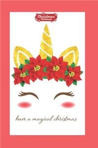 Christmas Notebook Have A Magical Christmas