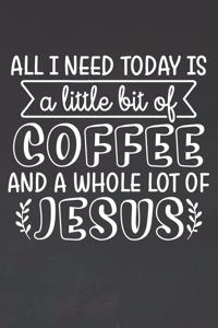 All I Need Today Is A Little Bit Of Coffee And A Whole Lot of Jesus